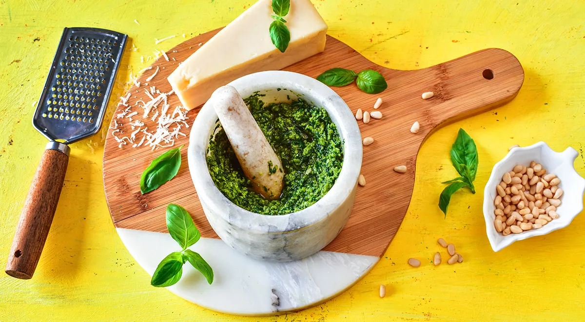 Talianska pesto omáčka